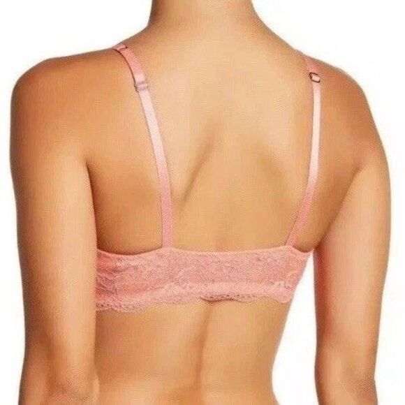 Sam Edelman Lace T-shirt Bra in Shell Pink NWT Women’s Size 34C - Picture 3 of 8